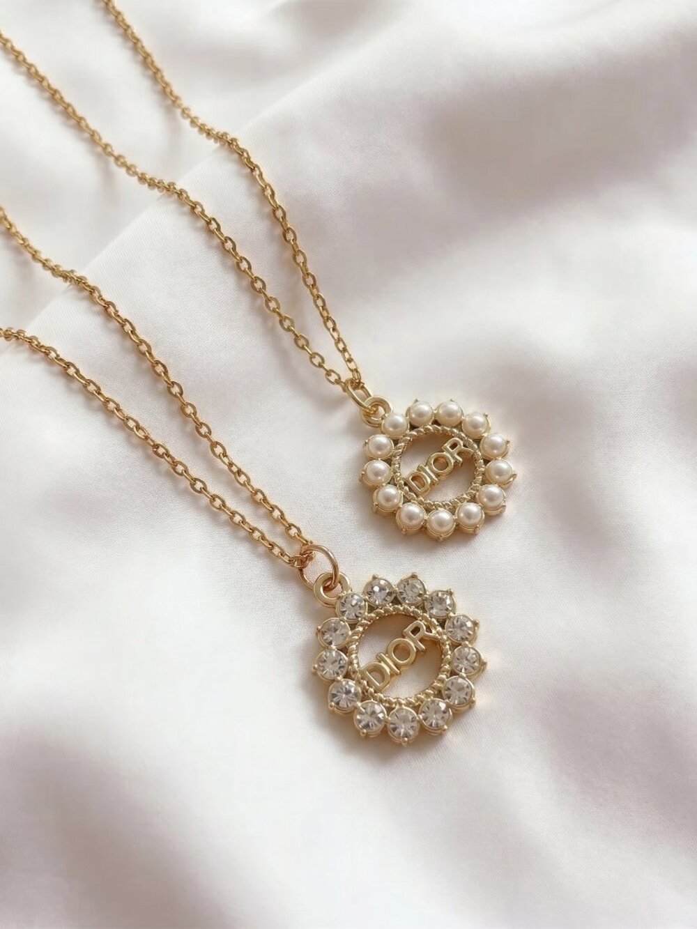 ✨ Vintage ONLY 1! Dior Pearls or Crystal Upcycled Necklace: BOGO Sale! ✨